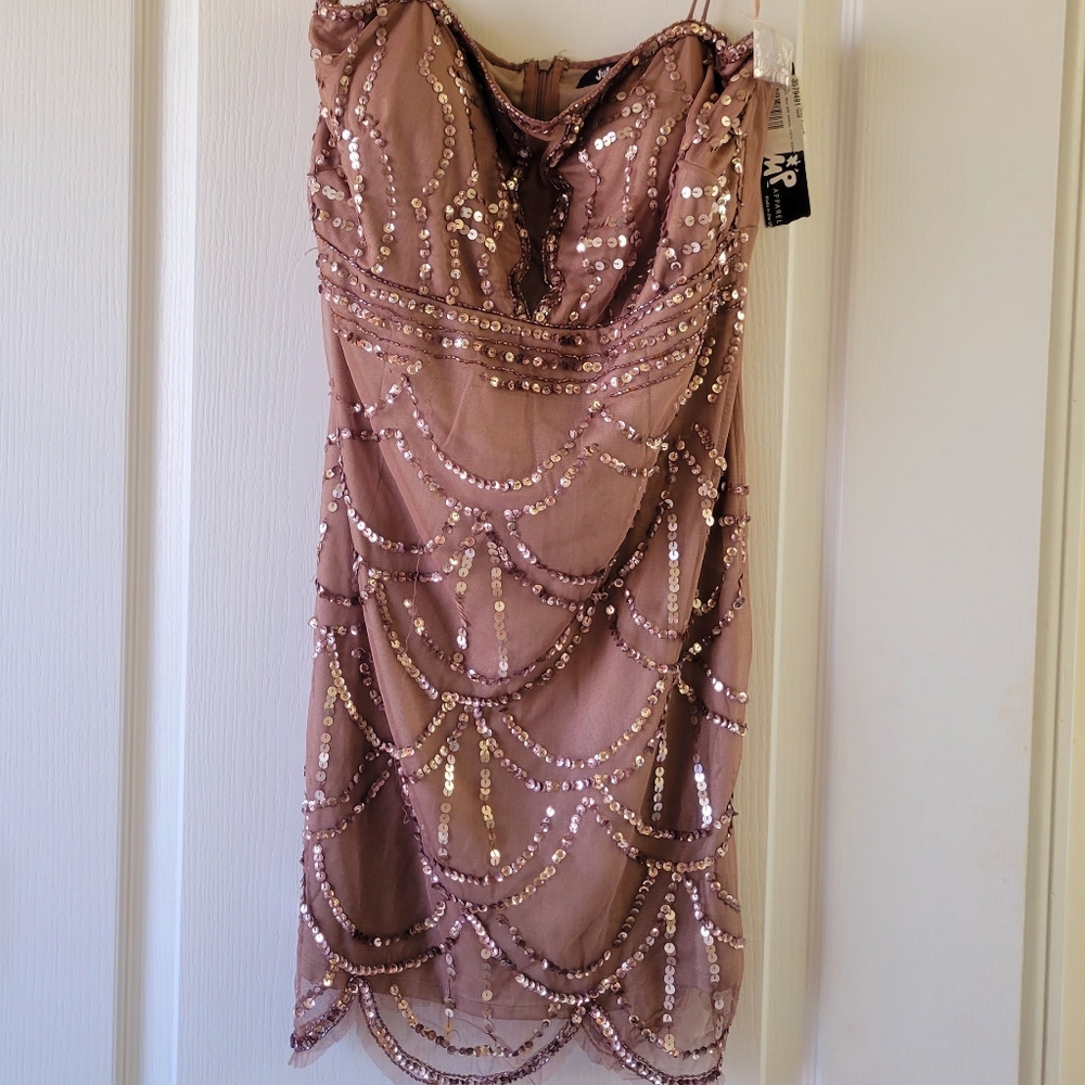 Jump Apparel Sequin Short Dress Size Women's 13/14.